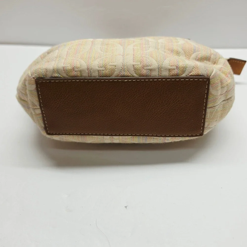 Fossil Beige/Tan Logo Jacquard Satchel